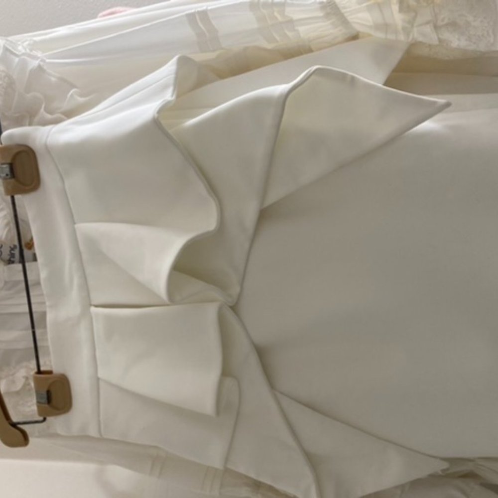 Fancy White Pencil Skirt